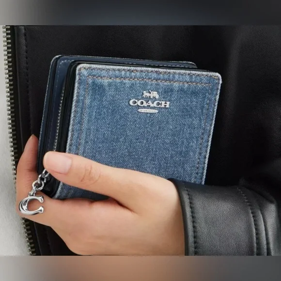 Coach Denim Snap Wallet (NWT) - Picture 8 of 10